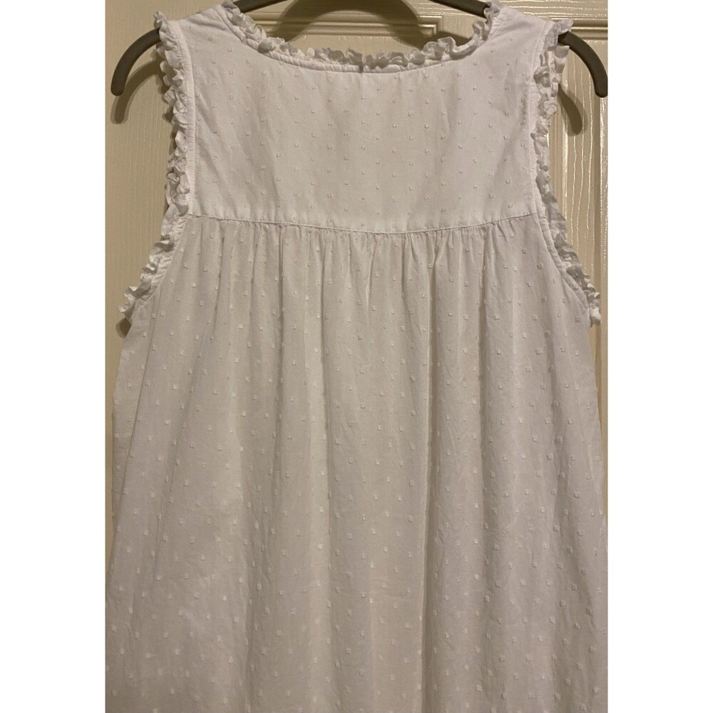 Adonna Sleepwear Nightgown Cotton Swiss Dot Sz M Cottagecore Prairie Romantic - Picture 14 of 15